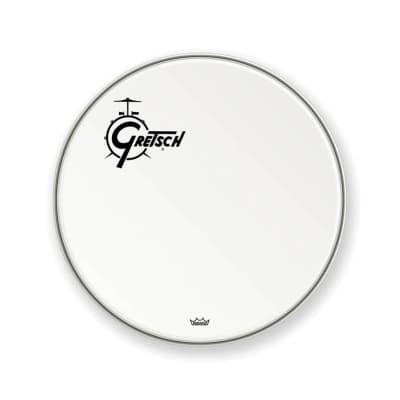 Gretsch GRDHCW22O Offset Logo Coated Bass Drum Head - 22"