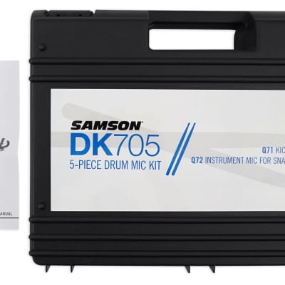 Samson DK705 Drum Microphone Kit-(1) Q71 Kick Mic+(4) Q72 Snare/Tom Mics+Mounts image 7