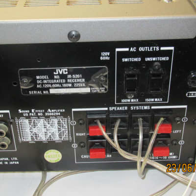 Vintage JVC JR-S201  Stereo Receiver w Magnetic Phono In - Comp to Pioneer SX  w better specs image 17