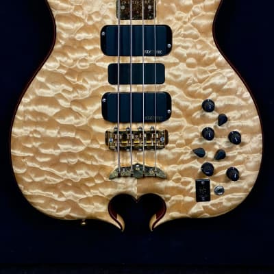 Alembic Series II 4-string "Heart of Gold" in quilted maple with case from Jan.14.2004 image 5