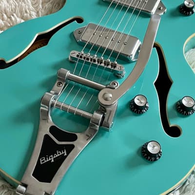 Epiphone Wildkat Seafoam Green Semi Hollow Electric Guitar