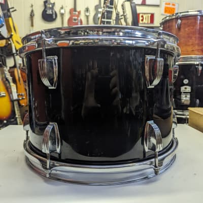 1980s Ludwig USA Rocker 8 X 12" Black Wrap Tom - Looks Really Good - Sounds Excellent! image 5