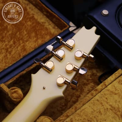 (Video) *One-of-a-Kind* Flite Lightning Strike, Ivory | 1980s Randy Rhoads Inspired Thunderbolt Shaped Axe | Ideal Touring / Travel Vintage Guitar | Made in England image 6