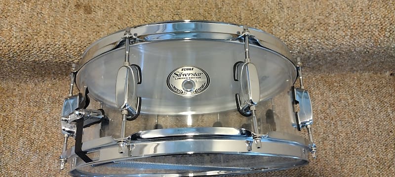 Tama 14x6 Acrylic Silverstar Limited edition - Clear | Reverb