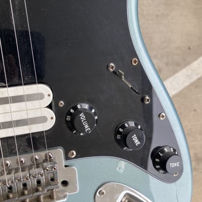 Fender Standard Stratocaster with Rosewood Fretboard  Surf Green metallic electric guitar Rosewood Blue image 23