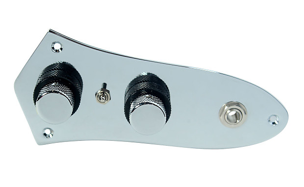 920D Custom Shop JB-CON-CH/BK+T Loaded '62 Jazz Bass Concentric Control Plate w/ Toggle image 1