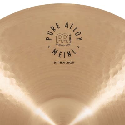 Meinl Pure Alloy Thin Crash Cymbal 16" image 3
