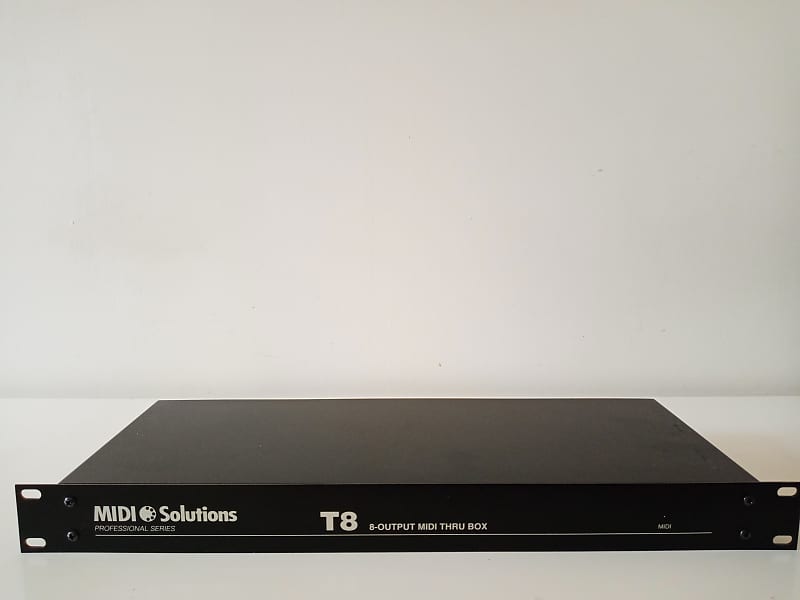 MIDI Solutions T8 8output MIDI Thru Box Reverb