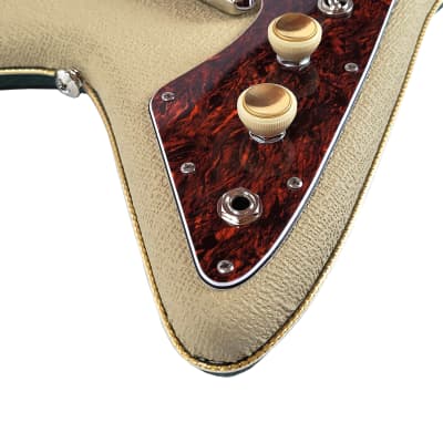 Fab Guitars TTop Cadillac Coupé Guitar  2022 Blonde Tolex top / Britsh Racing Green back image 5