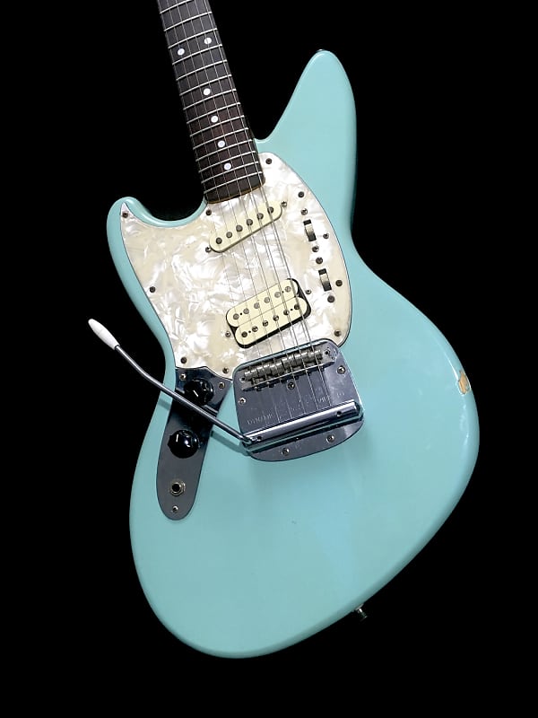 LEFTY! Vintage 1996 Fender Jagstang JT-95L Relic Sonic Blue