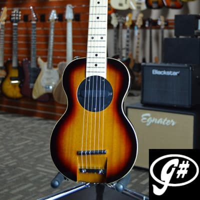 G-Sharp OF-1 Travel Guitar, Three Tone Sunburst (g# tuning, comes w/ gig bag) for sale