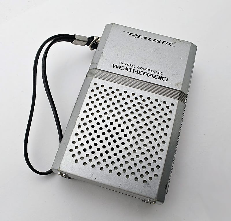 Vintage Realistic 12-151A Radio Shack Crystal Controlled Portable Weather Radio  			