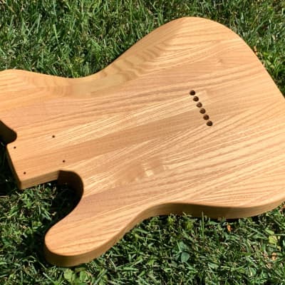 All-Natural Series: Catalpa 1" Strips Tele (Woodtech, USA) Finished in Natural Linseed Oil & Beeswax image 3