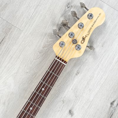 Mint G&L CLF Research L-1000 Series 750 5-String Bass, Caribbean Rosewood, Turquoise image 8