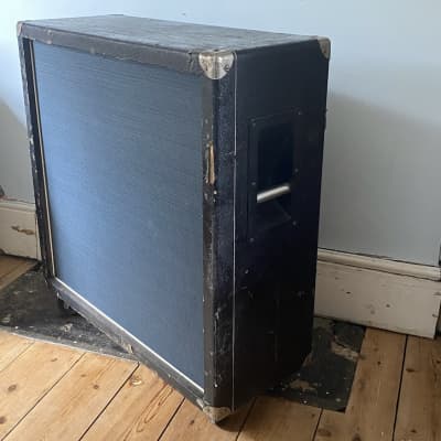 Vintage 1970  Simms Watts 4x12 guitar bass cab cabinet with Fane speakers - Original Pulsonic Cones image 3