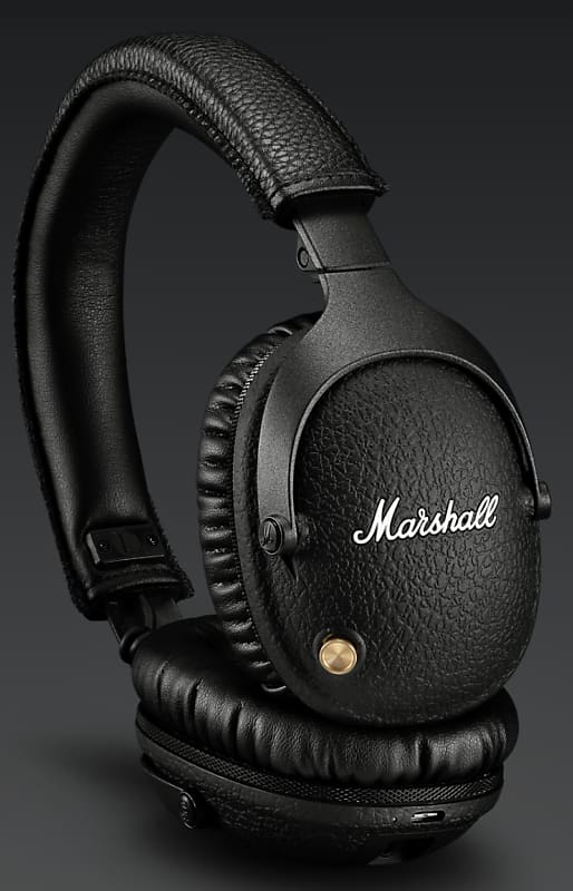  Marshall Monitor II Active Noise Canceling Over-Ear Bluetooth  Headphone, Black (Renewed) : Electronics