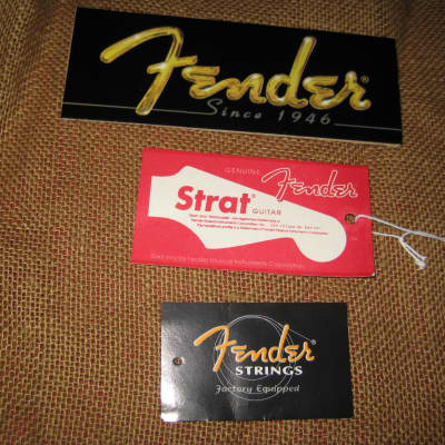 Fender Dealer Display Sign W/ Hang Tags Set of 3  1990's for sale