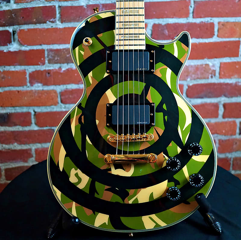 Epiphone Les Paul Custom Zakk Wylde Bullseye Camo 2006 | Reverb