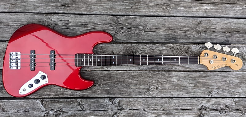 1986 Tokai JB-45 Jazz Bass Special Edition candy apple red