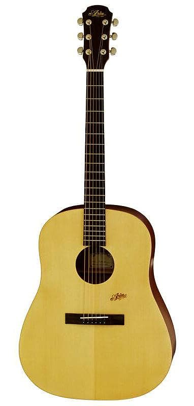 Aria MF240 Mayfair Series Dreadnought Acoustic Guitar in Matt Natural image 1