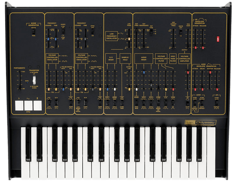 Korg ARP Odyssey FS full size 37 keys Synthesizer Rev 2 Black/Gold NEW  old stock //ARMENS// image 1