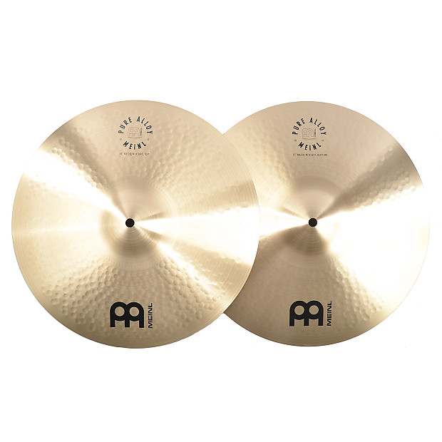 Meinl 14" Pure Alloy Traditional Medium Hi-Hat Cymbals (Pair) image 1