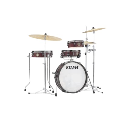 Tama LJK48PBN Club-JAM Pancake Set Burgundy Walnut Wrap - Drum Shell Set image 1