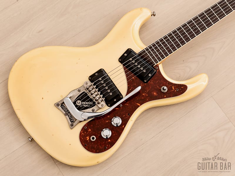 Mosrite Ventures Model Super Custom '65 Pearl White w/ Curtis Novak Pickups & Vibramute, Japan Kurokumo image 1