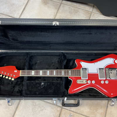 1965 Airline JB Hutto Res-O-Glass Red Res-O-Glass with tremolo image 15