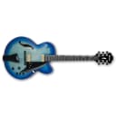 Ibanez AFC155 Jet Blue Burst JBB Contemporary Archtop Hollow Body Electric Guitar + Hardshell Case