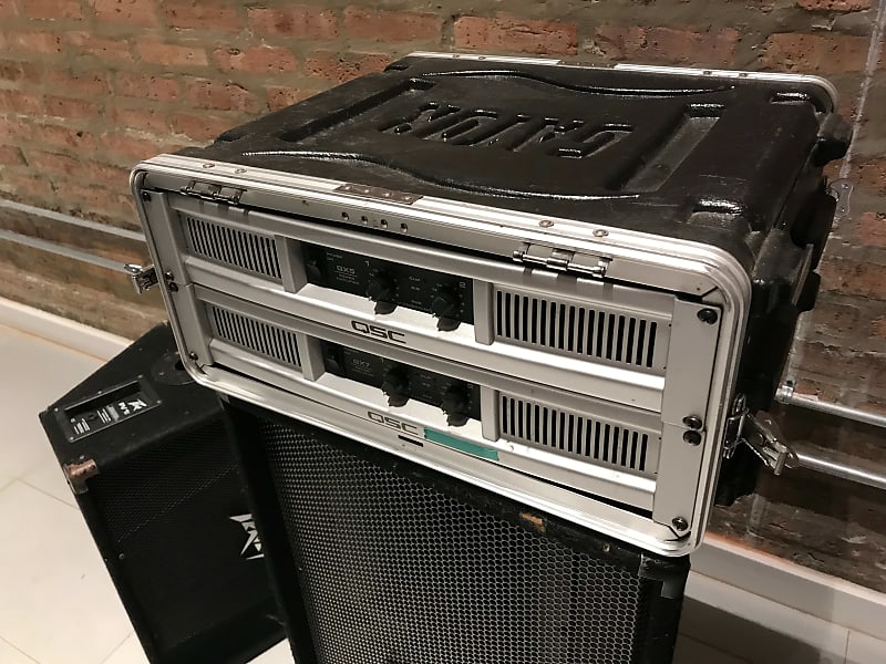 QSC - GX7 and GX5 Power Amplifiers - Silver (pair) with