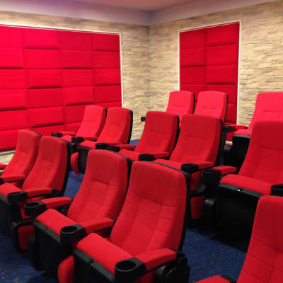 JOCAVI Seafoam Red 5 pcs Absorber Foam Acoustic Treatment Panels 60x60x8cm - 2 Square design image 3