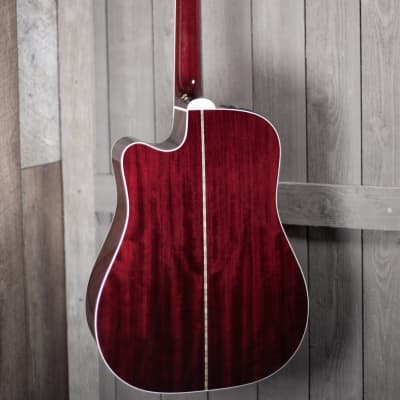 Takamine JJ325SRC JOHN JORGENSON Electric Acoustic Guitar in Gloss Red Satin image 6