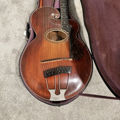Gibson Style U Harp Guitar 1902 - 1927 - Sunburst for sale