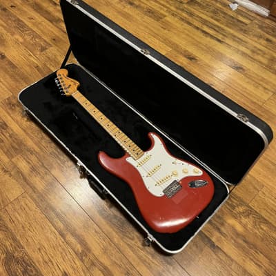 Fender Japan Stratocaster neck on a custom relic nitro Lake Placid 