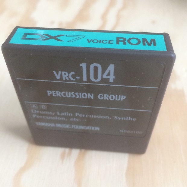Yamaha VRC-105 Percussion Group - ROM Cartridge for DX7 synthesizer image 1