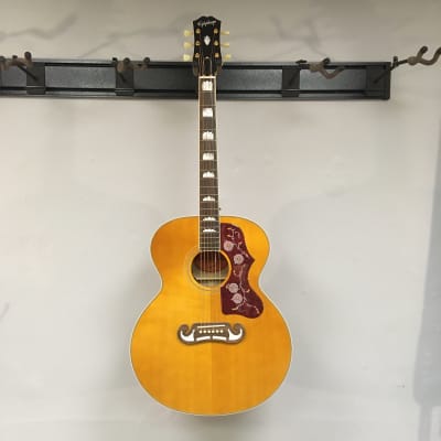 Epiphone J-200 Acoustic Guitar - Aged Natural Antique Gloss image 2