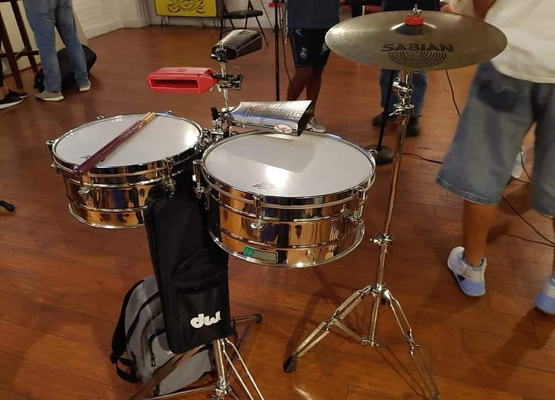 激レア!ビンテージ LP グリーンラベル ティトプエンテモデル ティンバレス Latin Percussion Tito Puente Timbales Green Label Vintage