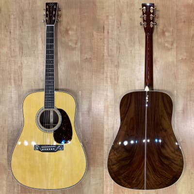 Martin Custom Shop D-style 14 Fret Acoustic Guitar with Wild Grain East Indian Rosewood set #27 for sale