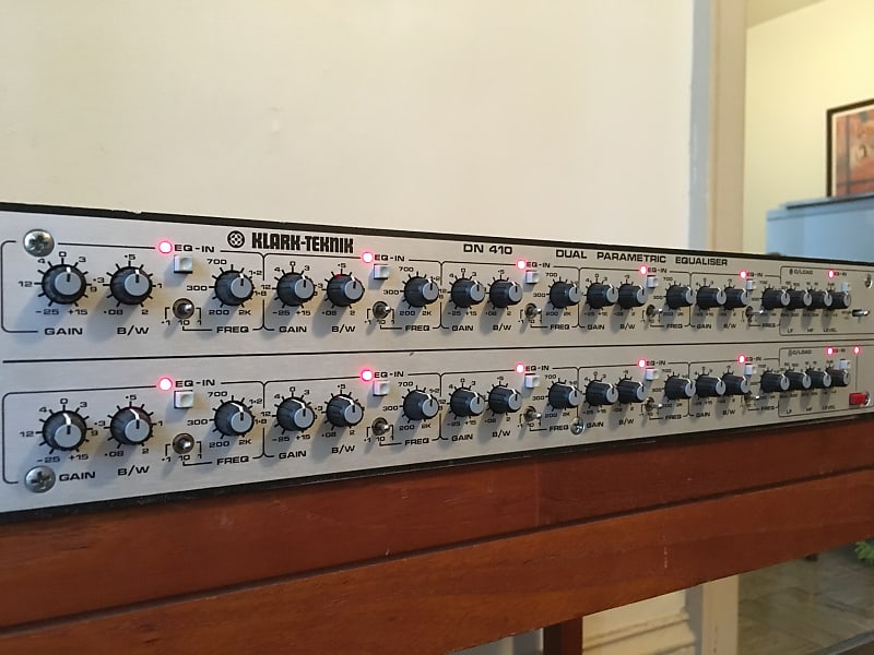 Klark Teknik DN-410 Dual Parametric Equalizer. With KT Output Transformers.  British EQ.