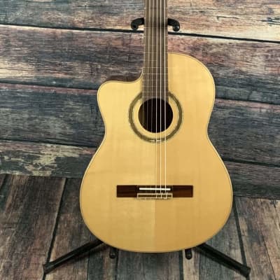 Ortega Left Handed RCE138-L Slim Neck Acoustic Electric Cutaway Classical Guitar image 1