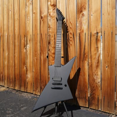 ESP LTD EX-7 Baritone Black Metal - Black Satin 7-String