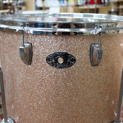 2009 Ludwig 100th Anniversary 3-Piece Classic Maple Champagne Sparkle Drum Kit image 11