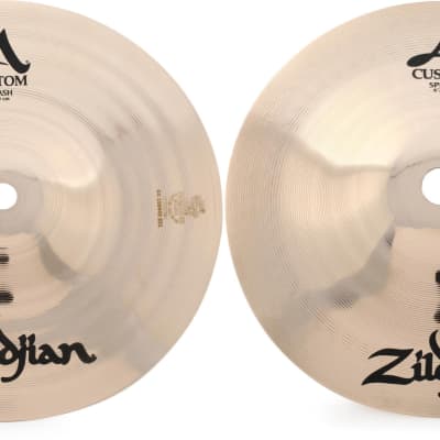 Zildjian 8 inch A Custom Splash Cymbal  Bundle with Zildjian 6 inch A Custom Splash Cymbal image 1