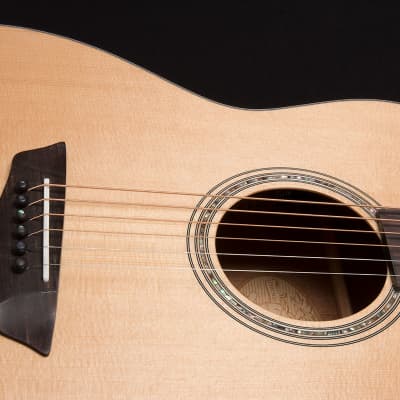 Demo - Washburn WLO100SWEK Woodline Solid Wood Series Orchestra Body Acoustic Electric Guitar with F image 3