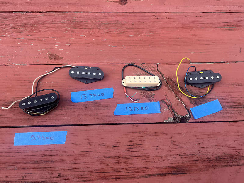 Lot of (4) Strat/Tele Electric Guitar Pickups Reverb