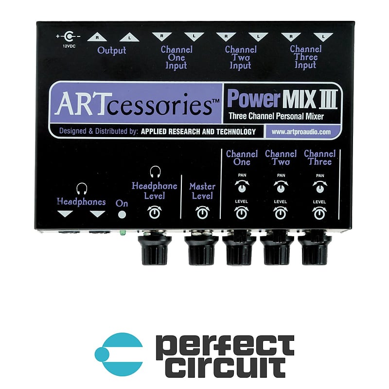 ART PowerMIX III 3-Channel Stereo Line Mixer image 1