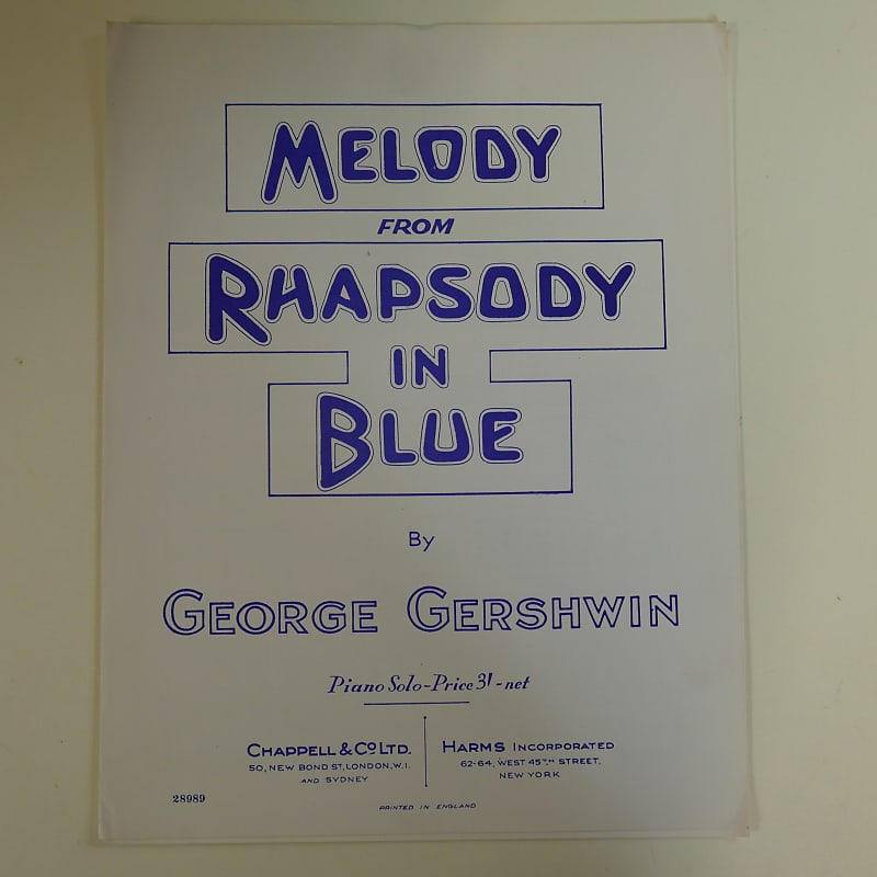 piano solo MELODY FROM rhapsody in blue , gershwin | Reverb