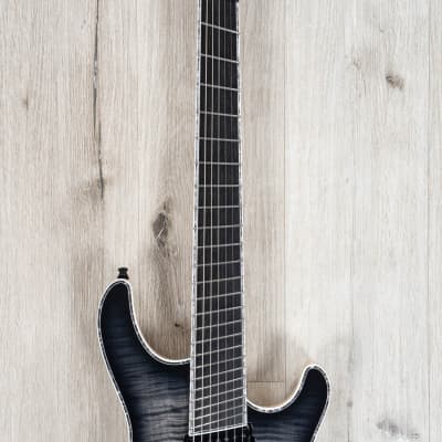 Mayones Regius VF BKP 7 Multi-Scale 7-String Guitar, 3A Flame 