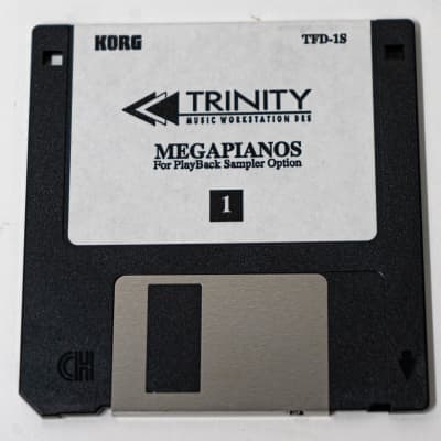 Korg Trinity Mega Pianos Playback Sampler Option TFD-1S (Disks 1-7) - Set image 2
